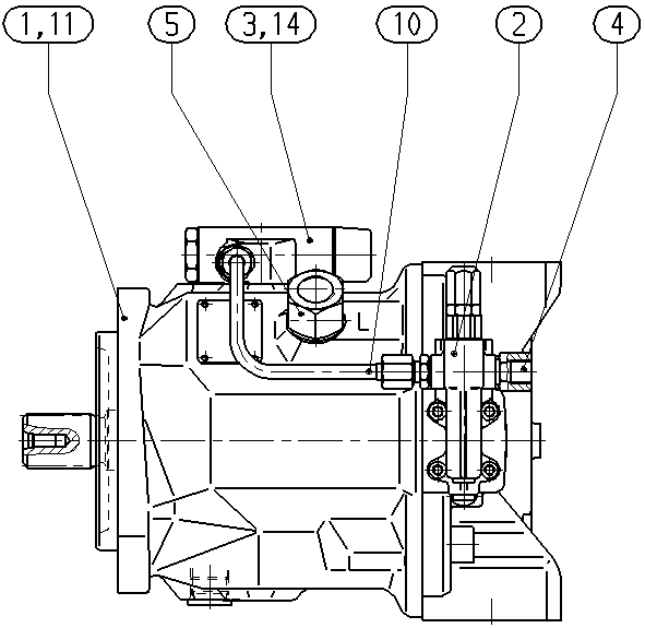AH A10V O 71 DFLR/31R-VSC12N00 -SO368 — Rysunek