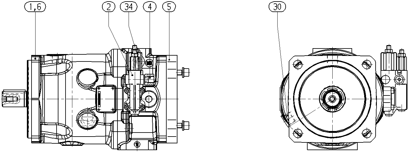 A A10VSO 71 DRS /32R-VPB32UB2 -S2026 — Rysunek