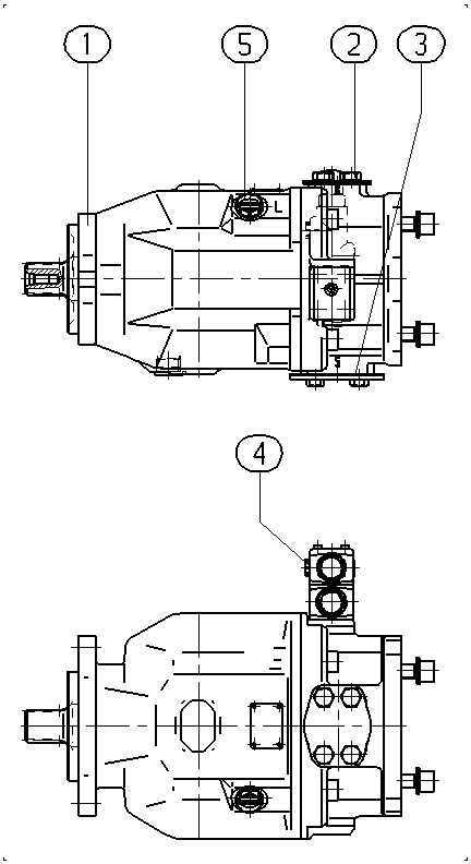 APA10VO140DFR1/31L-VWC62K07-S1149 — Rysunek