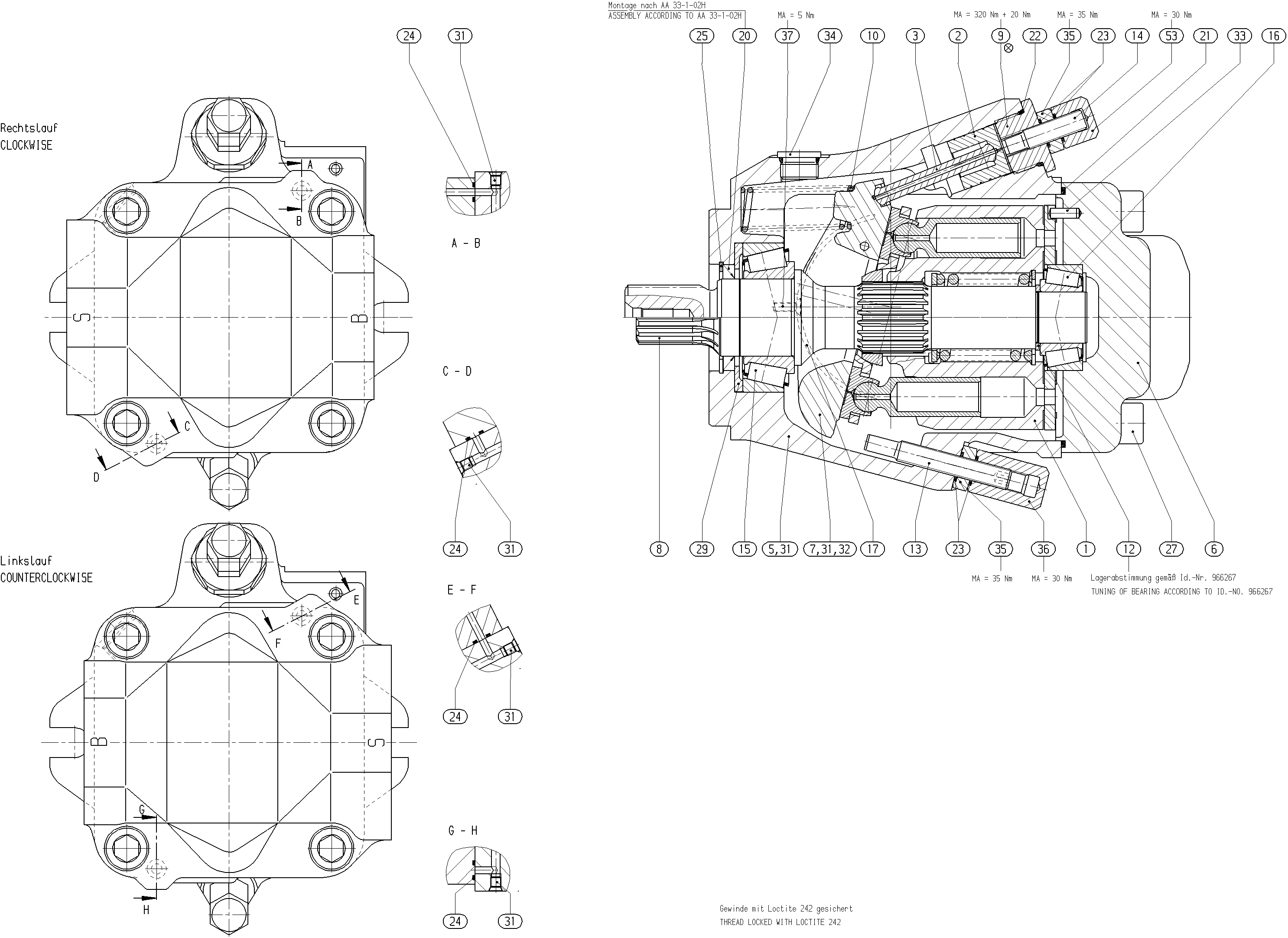 G A10V O 85 OV /52R-VUC62N00 -S2667 — Rysunek