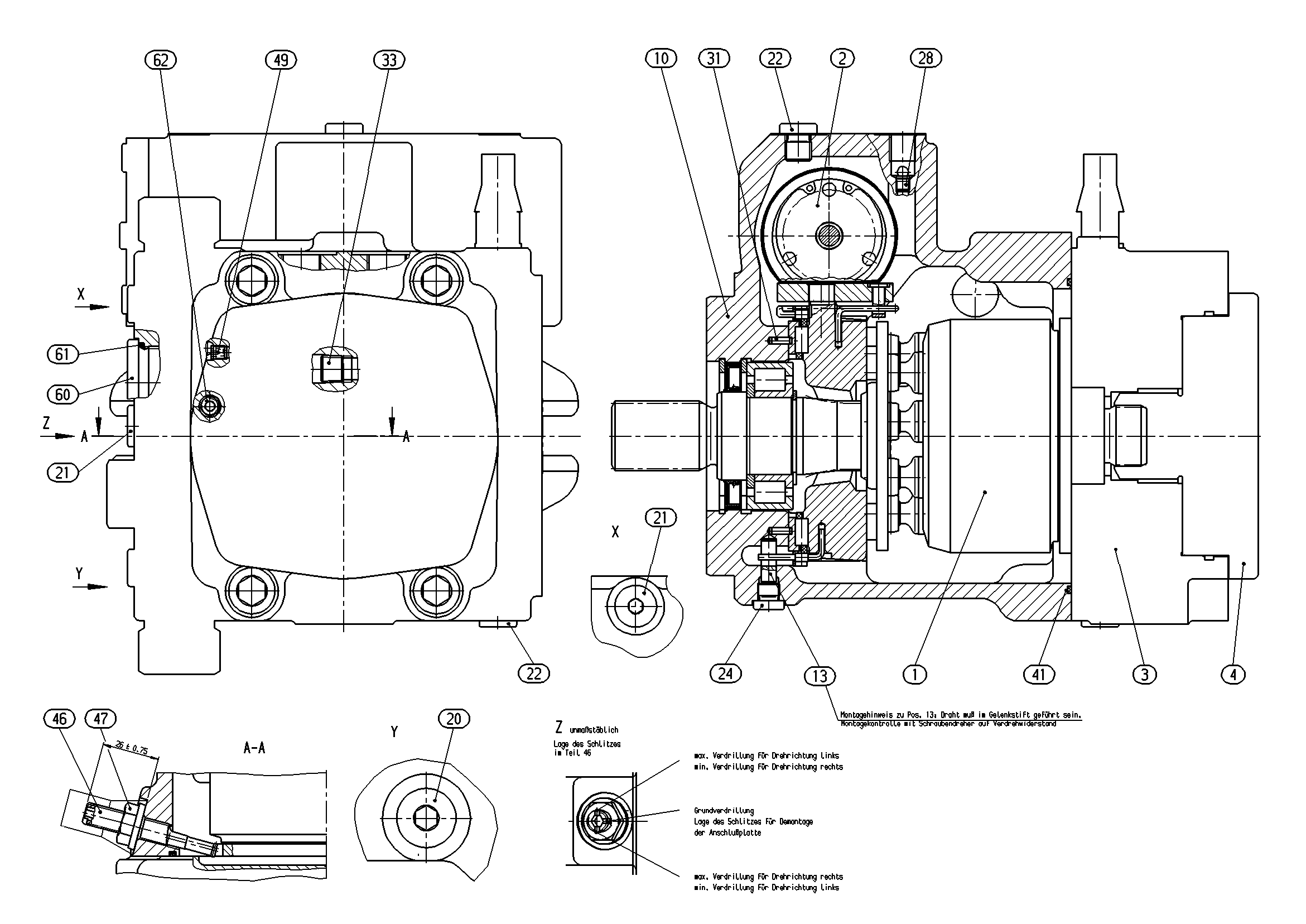 A10VG63DGD1/10L-NSC10F023D — Rysunek