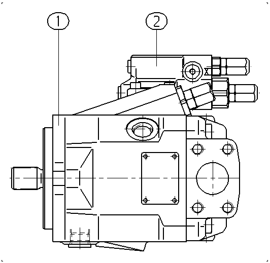 A A10V O 28 DFR /52R-PSC62N00 -SO 97 — Rysunek