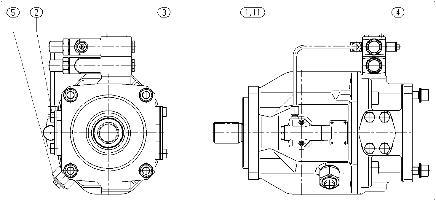 AL A10V O140 DFLR/31L-PSD12K01 — Rysunek