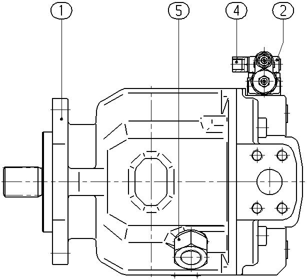 A A10V O 28 DRG /31L-VSC12N00 E — Rysunek