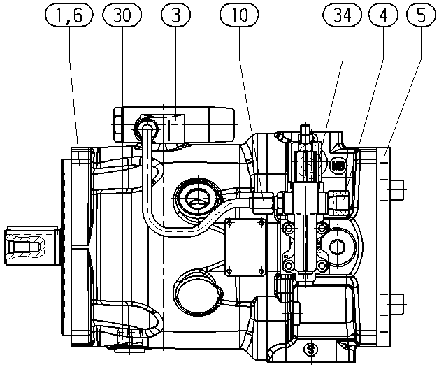 A A10VSO 71LA6DS/32R-VSB22U99 -SO 52 — Rysunek