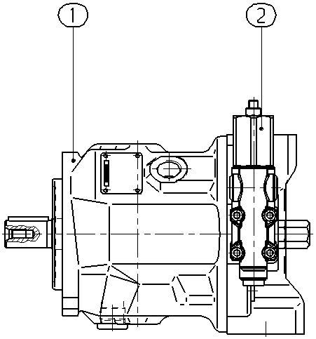 A A10VSO 28 DR /31R-VPA12N00 -S2709 — Rysunek