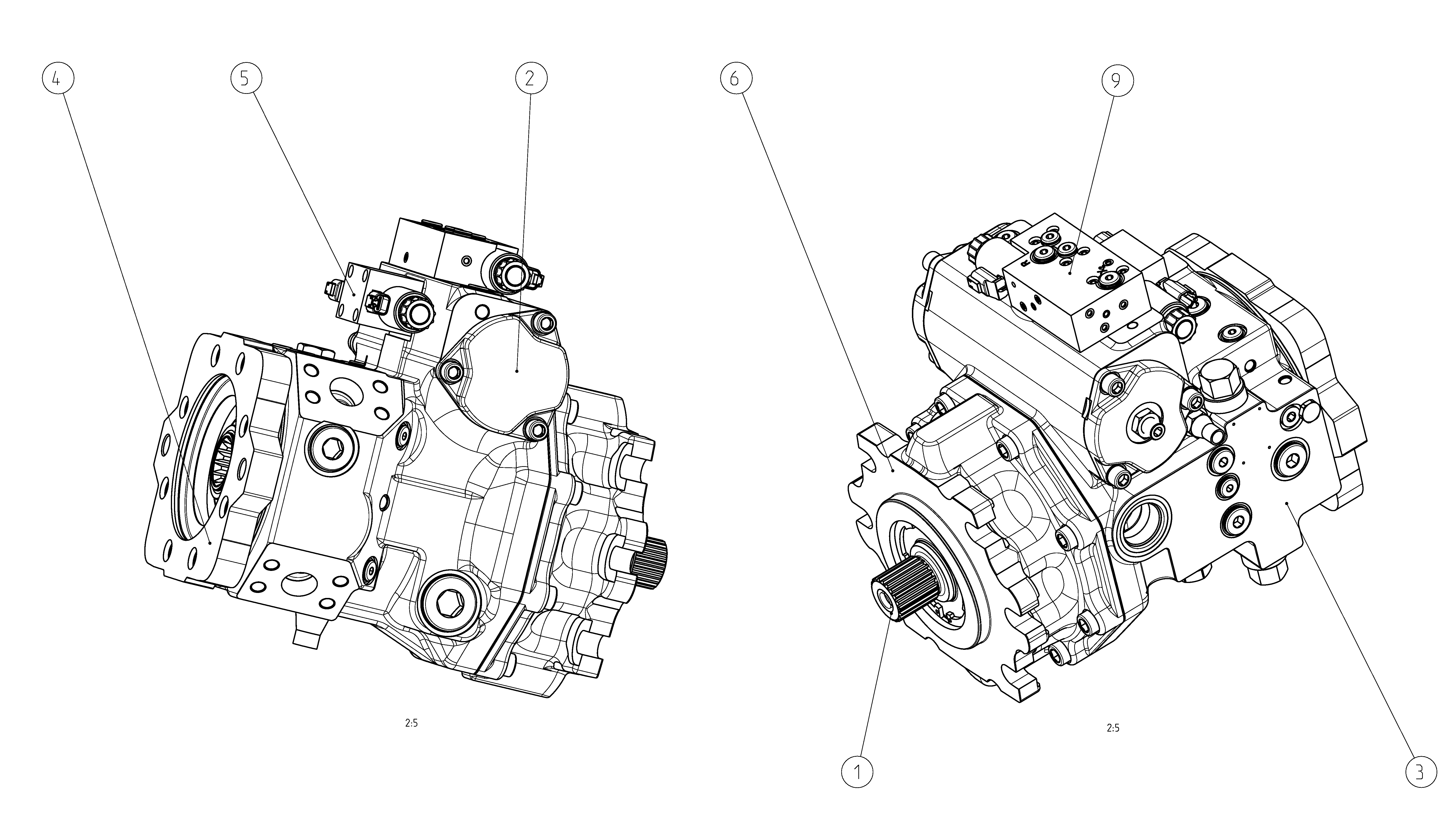 A4VG175EV2DP000/40MRND6A11FD2T1AS00-0 — Rysunek