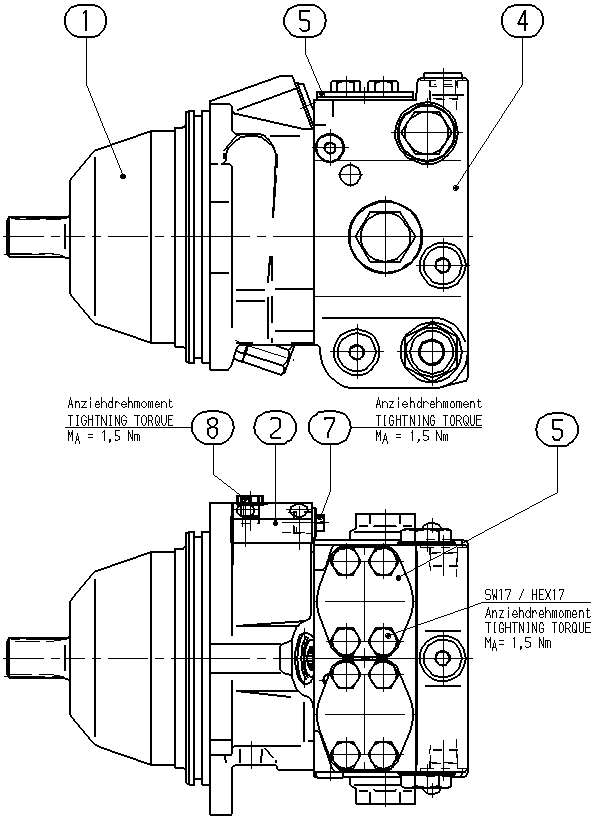 A A10VEC 45 DG /52WXX-VRF211C09 -S2002 — Rysunek
