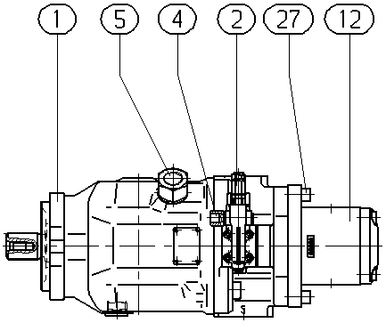 A A10V O 45 DFR /31R-PSC12L20 -SO 32 — Rysunek
