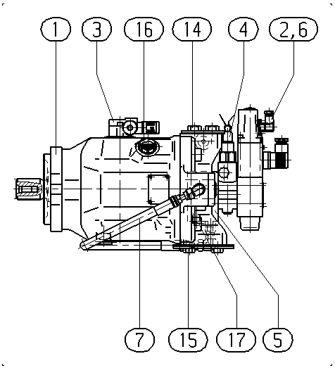 AA10VO100FE1D/31L-PSC12N00-SO764 — Rysunek