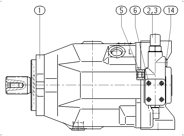 AA10VO140DFR1/31R-VSC62N00 — Rysunek