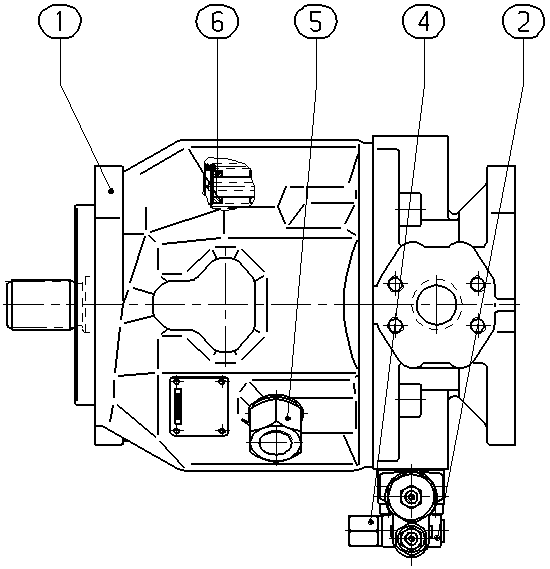 A A10V O100 DFR /31R-VUC12K01 -SO511 — Rysunek