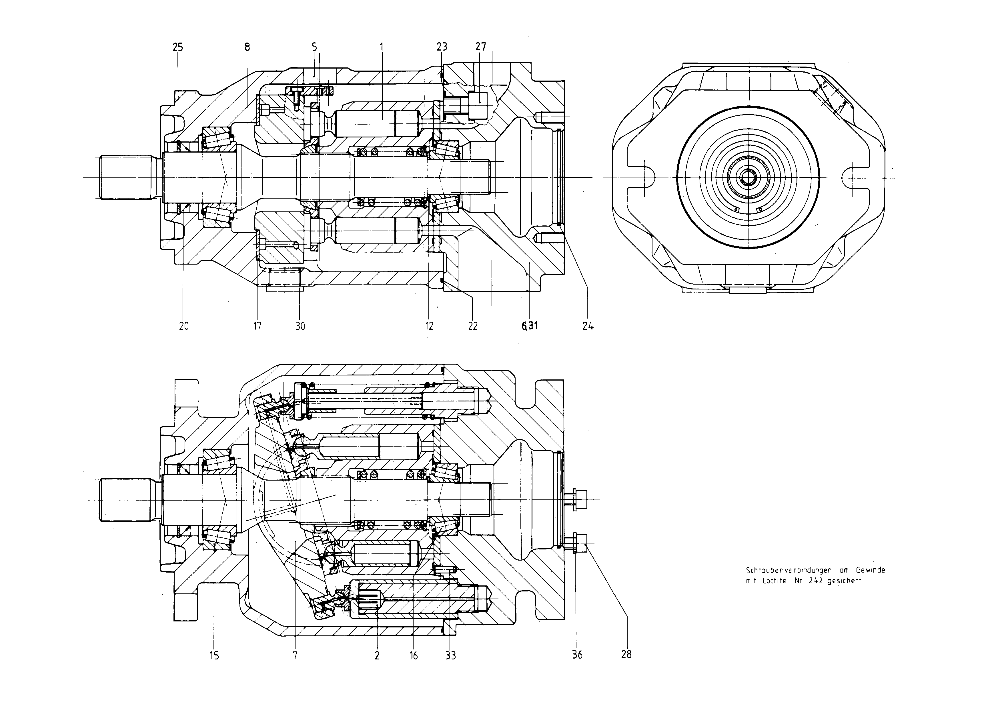 G A10V O100 OV /3XR-PSC62K68 LR -SO273 — Rysunek