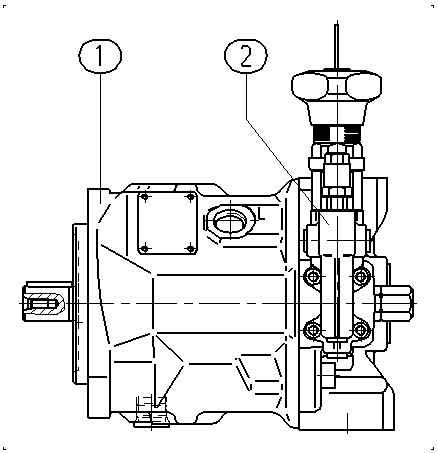 A AA10VSO 45 DR /31R-PKC62N00 -SO155 — Rysunek