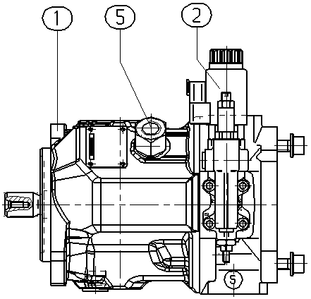 A A10V O 28ED 71/31R-VSC12K01P — Rysunek