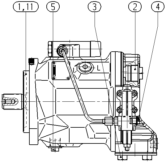 AL A10V O 74 DFLR /31R-VSC46N00 -S2645 — Rysunek
