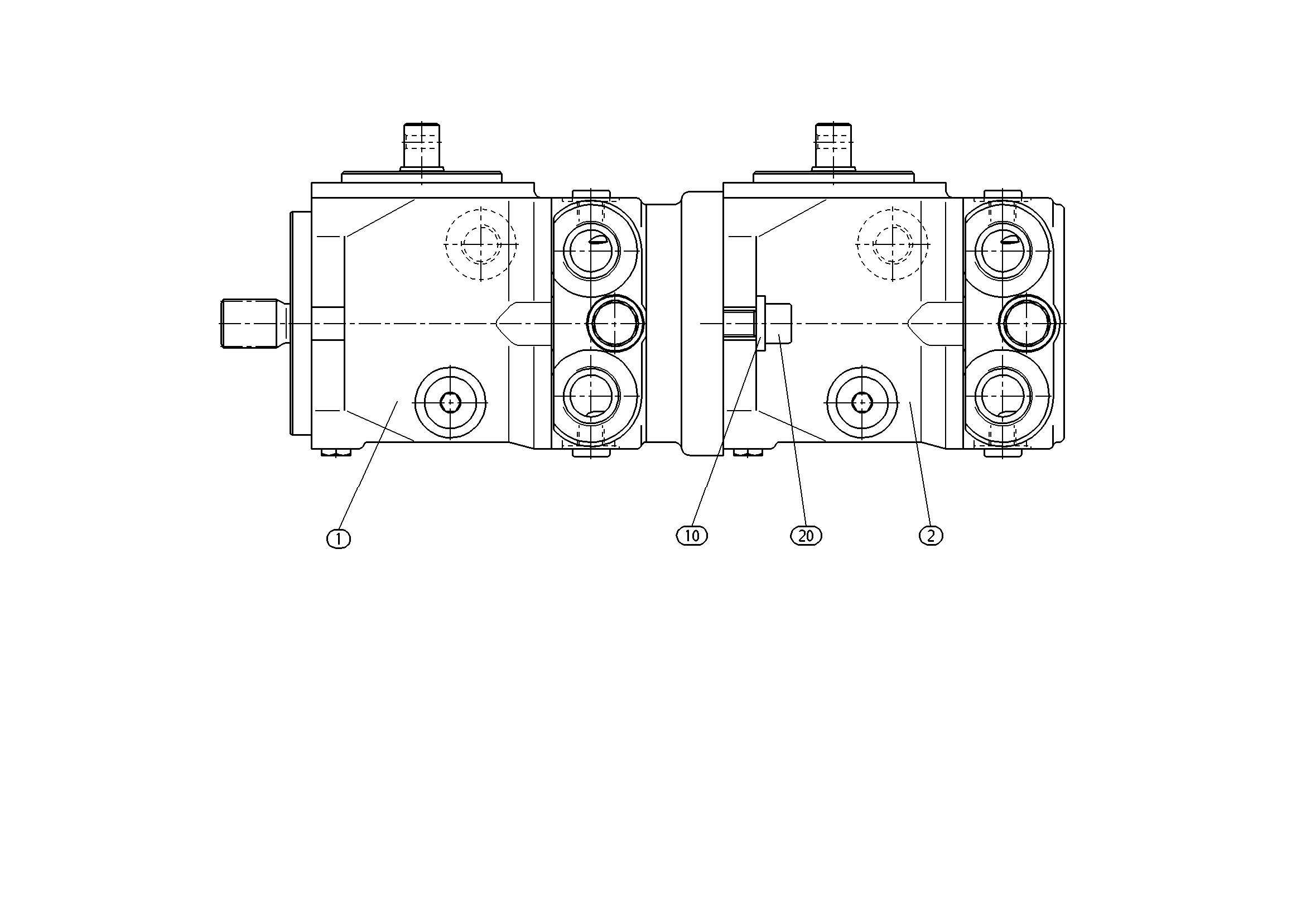 A11VG12MD+A11VG12MD — Rysunek