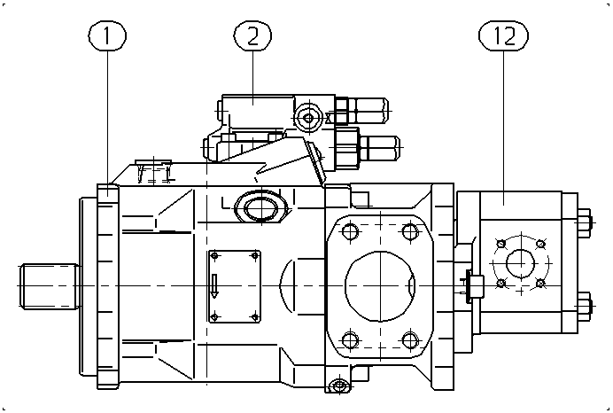 A A10V O 60 DFR1/52R-PSC12G30 — Rysunek