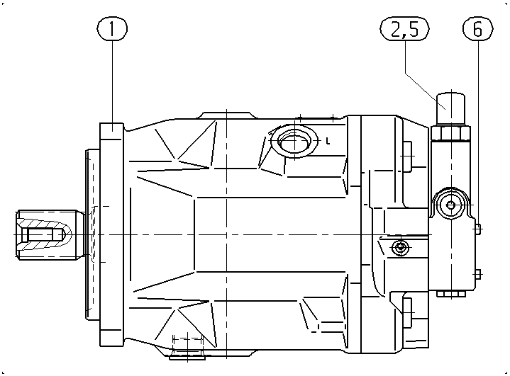 AA10VO140DRG/31L-PSD61N00 — Rysunek