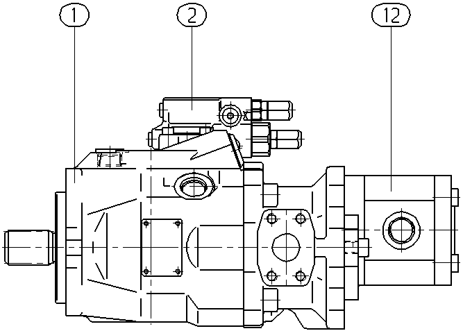 A A10V O 60 DFR1/52L-VSC62H00 — Rysunek