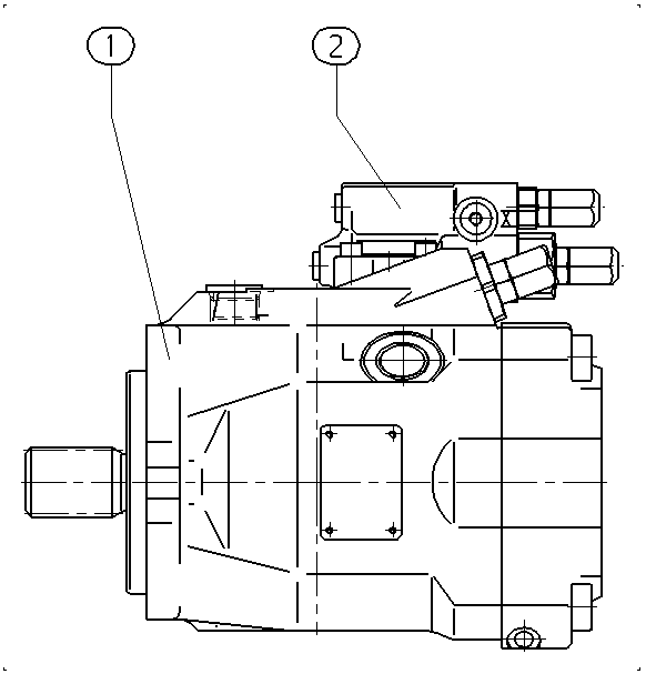 A A10V O 60 DR /52R-PSC11N00 -S1552 — Rysunek