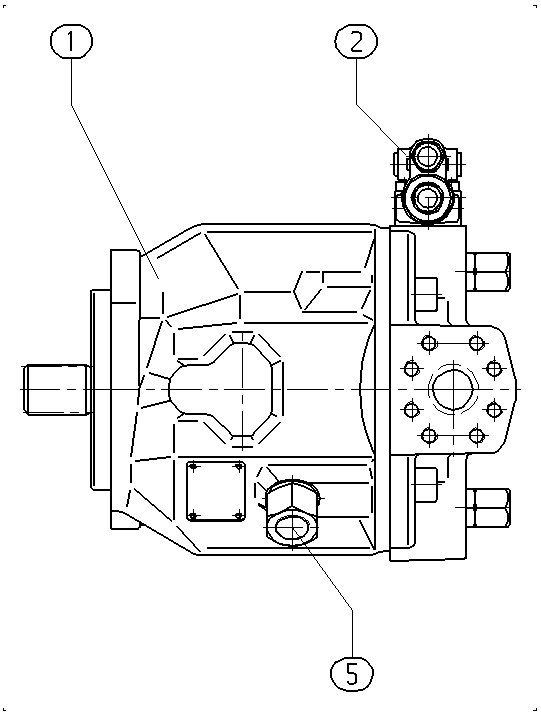 A A10V O 71 DR /31L-PSC12N00 -S1413 — Rysunek