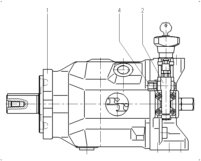 A A10VSO 71 DFR1/31R-PPA12N00 -SO155 — Rysunek