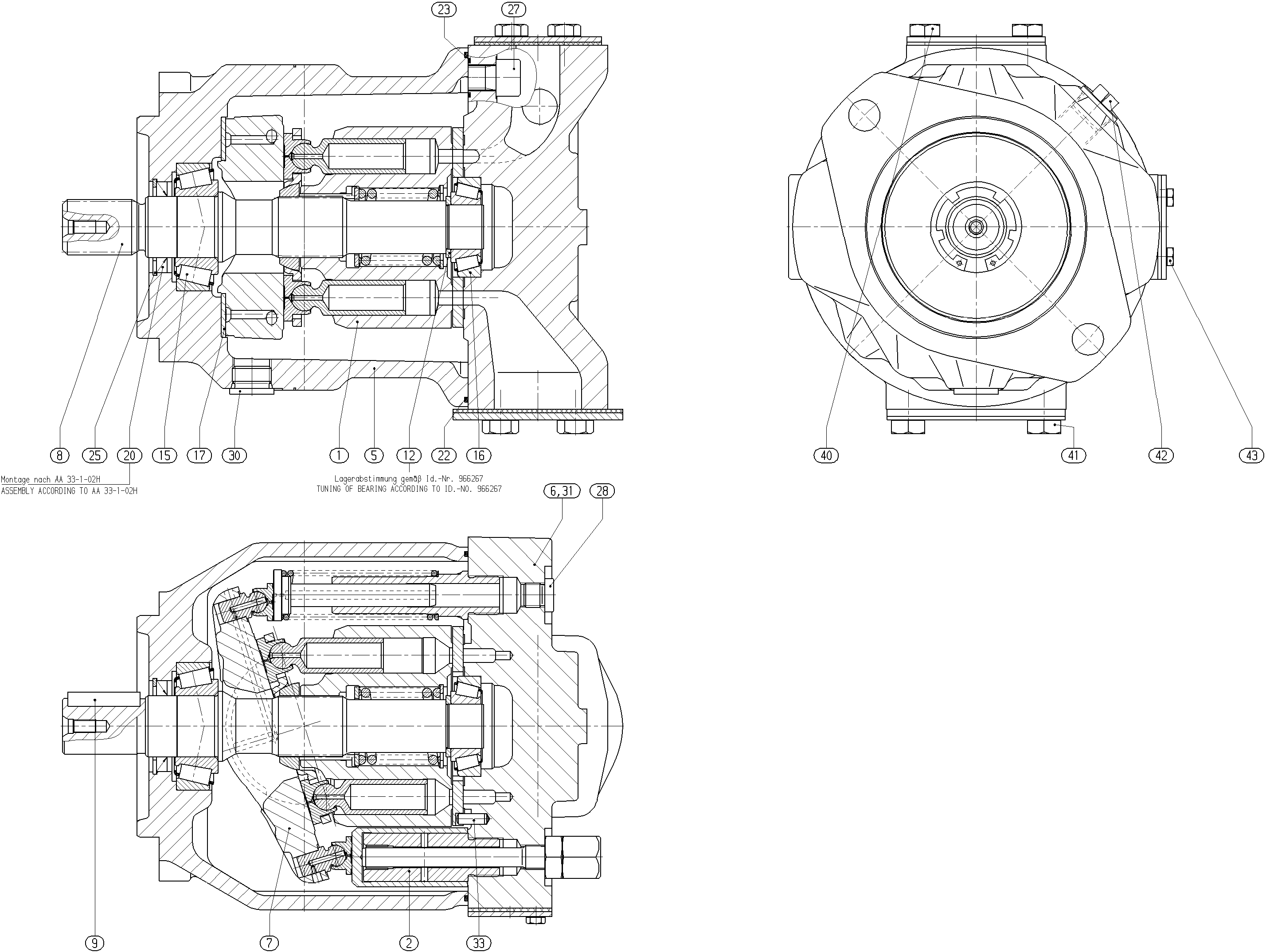 A A10VSO 45 OV /31R-VPA12N00 -S2432 — Rysunek