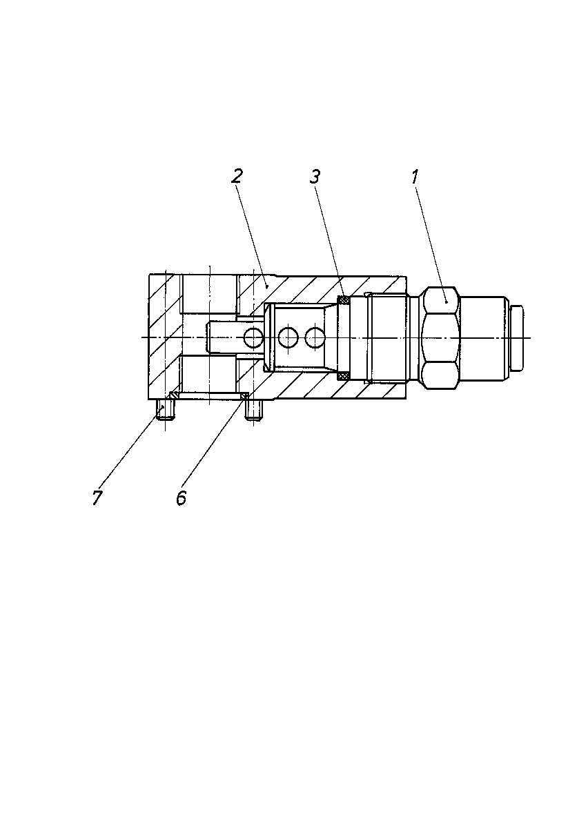 HYDRAULICZNY ZAWÓR UPUSTOWY — Rysunek