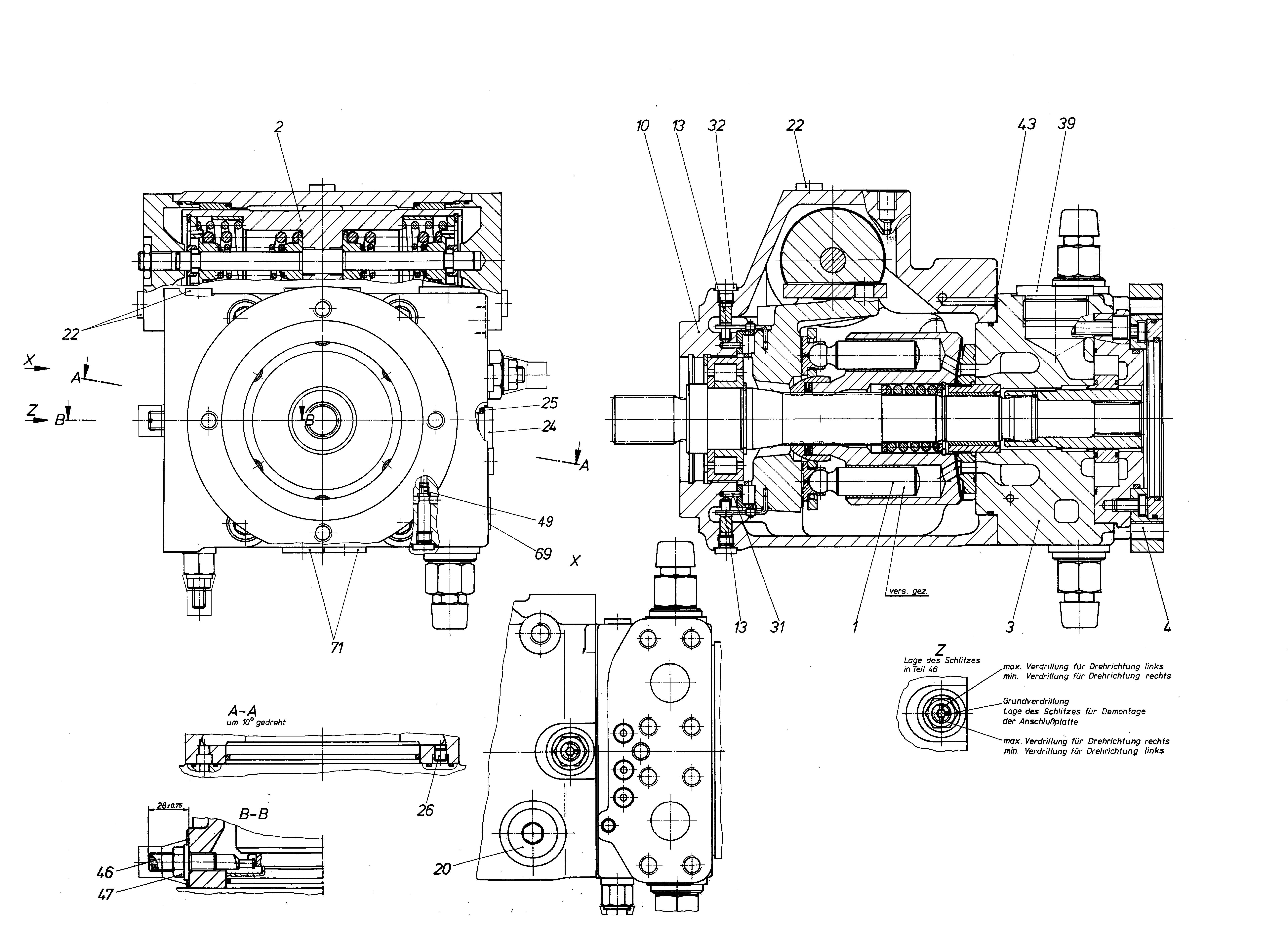 A4VG71DGDT1/32L-XSF10K021E-S — Rysunek