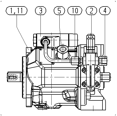 AA10VO100DFLR/31R-PPC12N00M — Rysunek