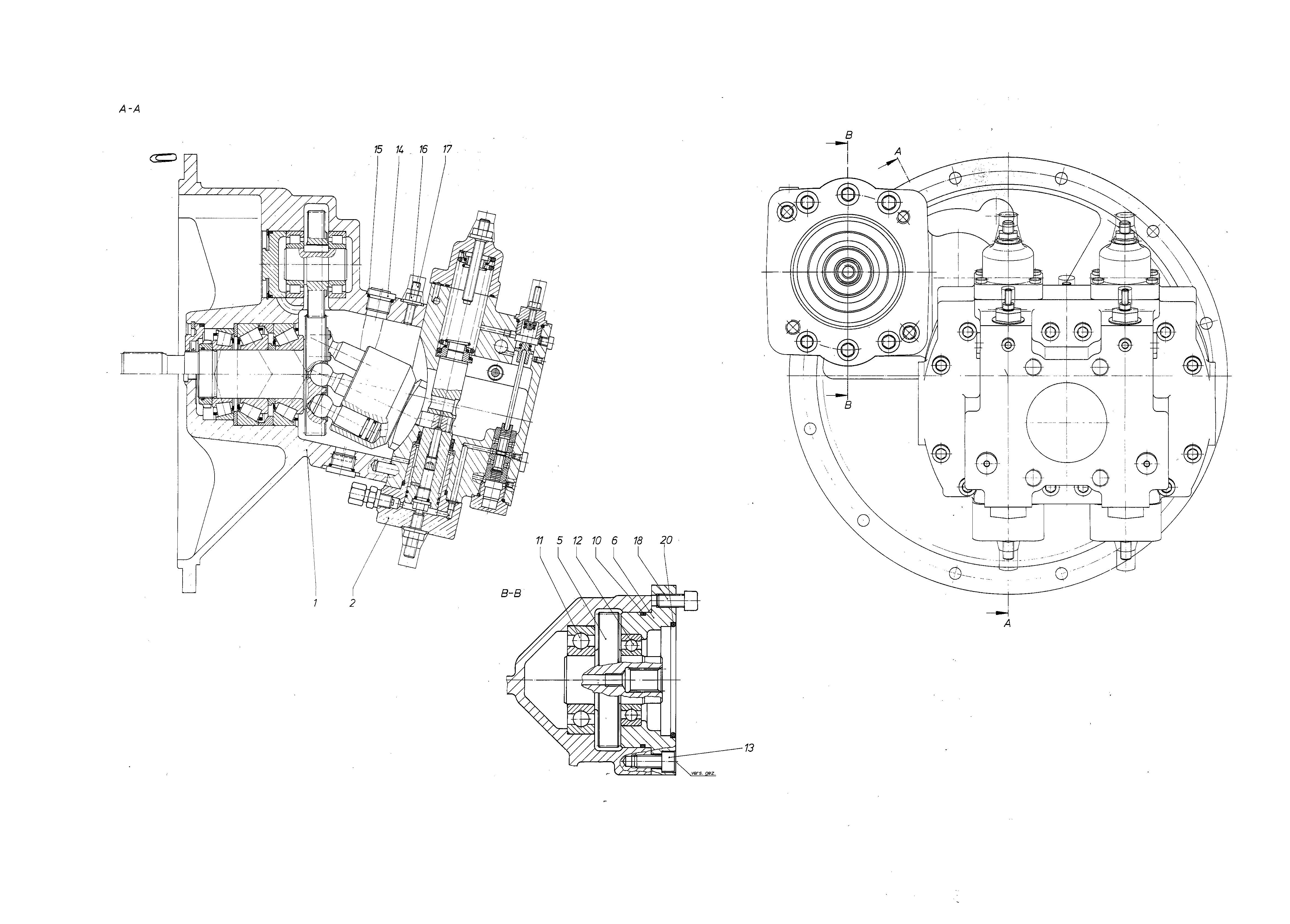 A8VO80DR/61R1+AZPF-11 — Rysunek