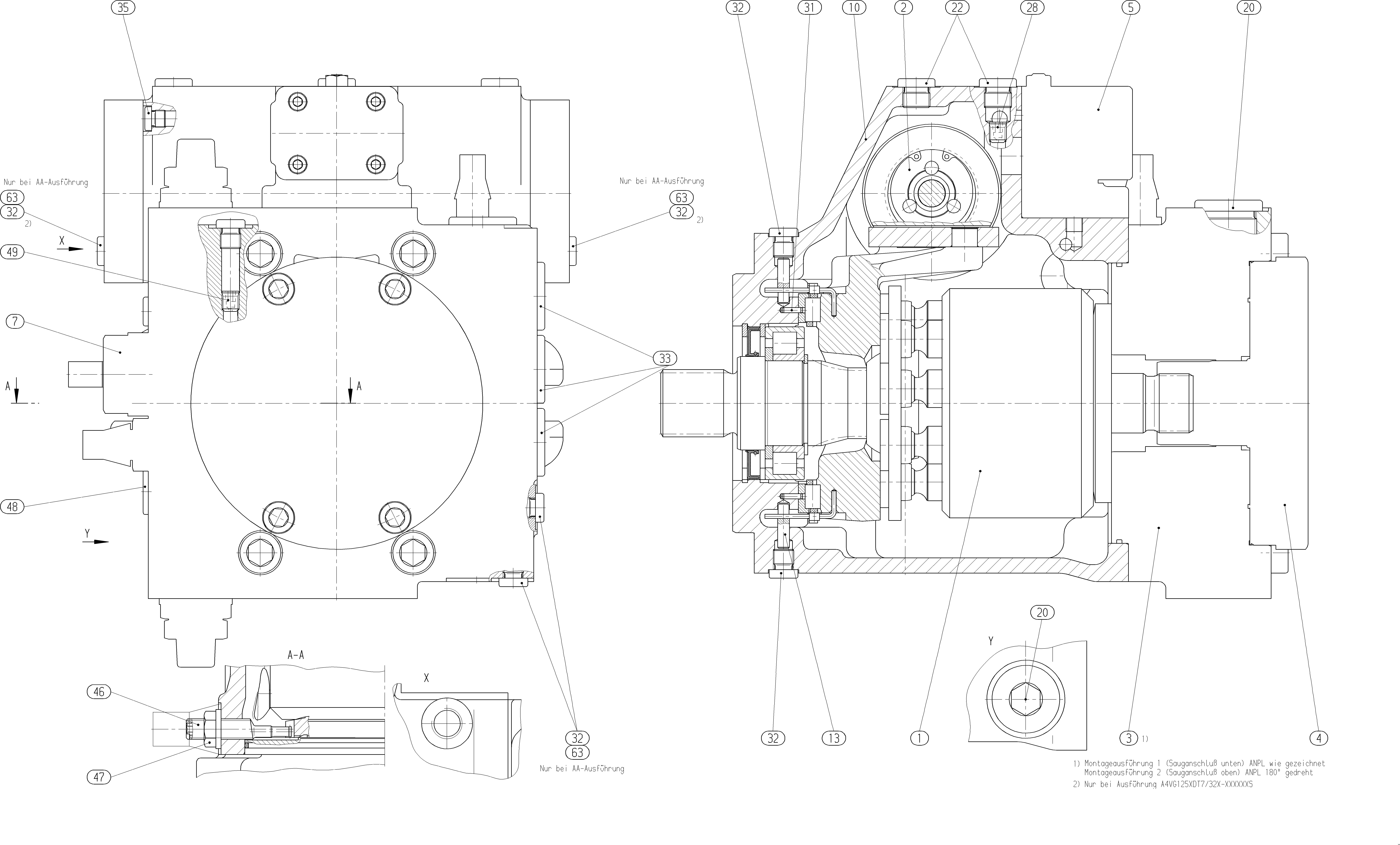 A4VG125EP4D7/32L-NZF02F071SH — Rysunek