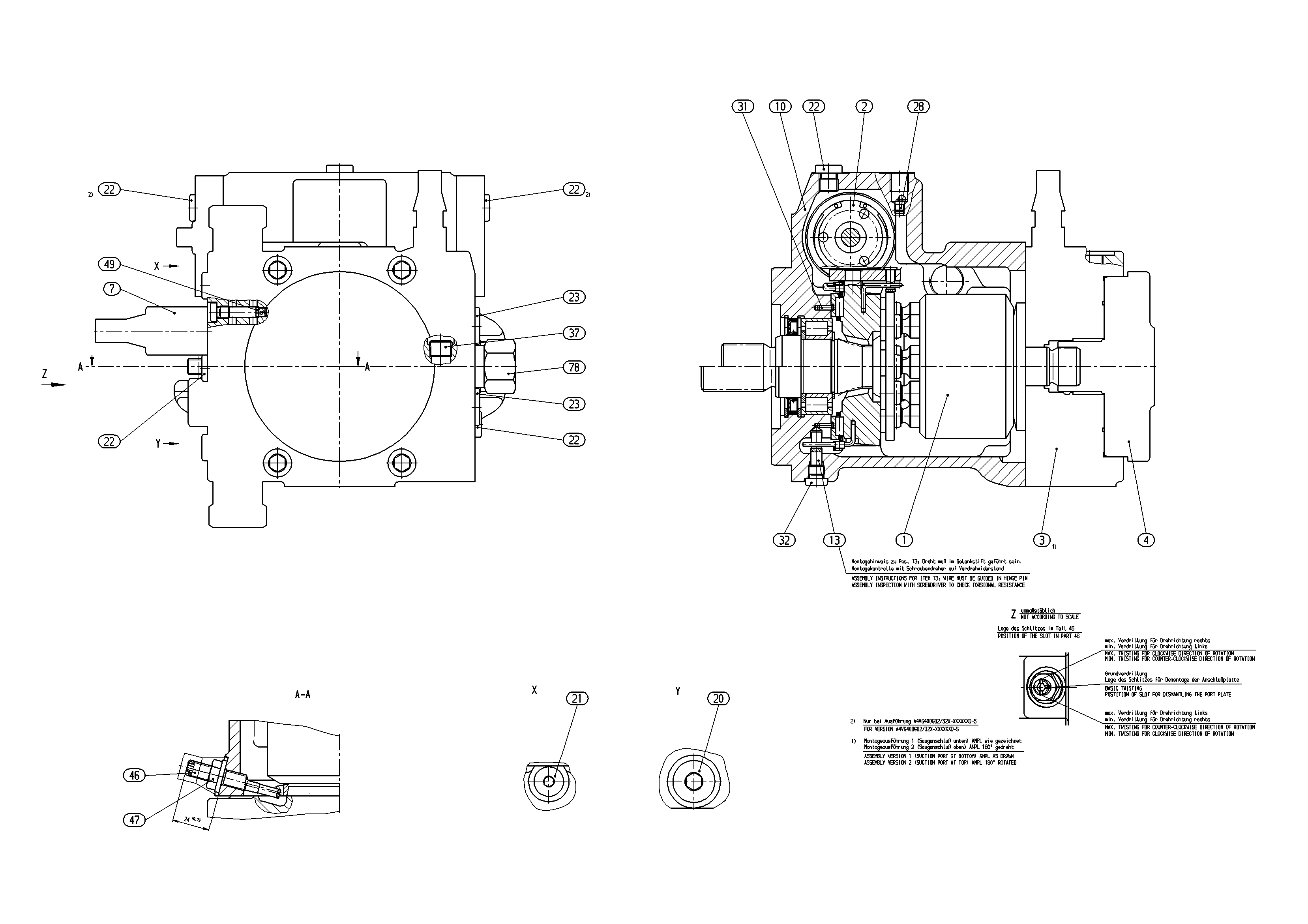 AA4VG40DGD2/32R-NSC52F013D-S — Rysunek