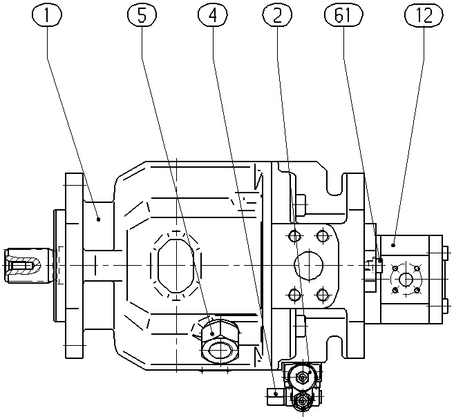 A A10V O 71 DFR1 /31R-VSC12G70 -SO413 — Rysunek