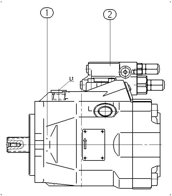 A A10V O 60 DFR /52L-PWC61N00 — Rysunek
