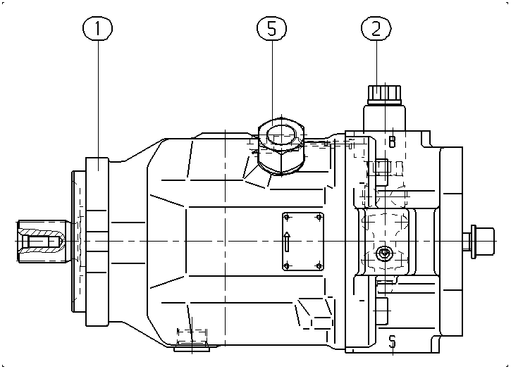A A10V O 45ED 73/31L-VRC12K04P — Rysunek