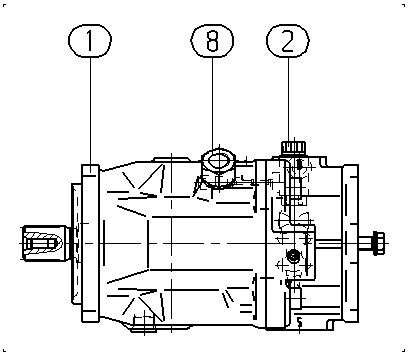 A A10V O140ED 73/31L-VSD12K17P — Rysunek