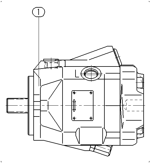 A A10V M 45 DG /52W2-VRC61N000 — Rysunek