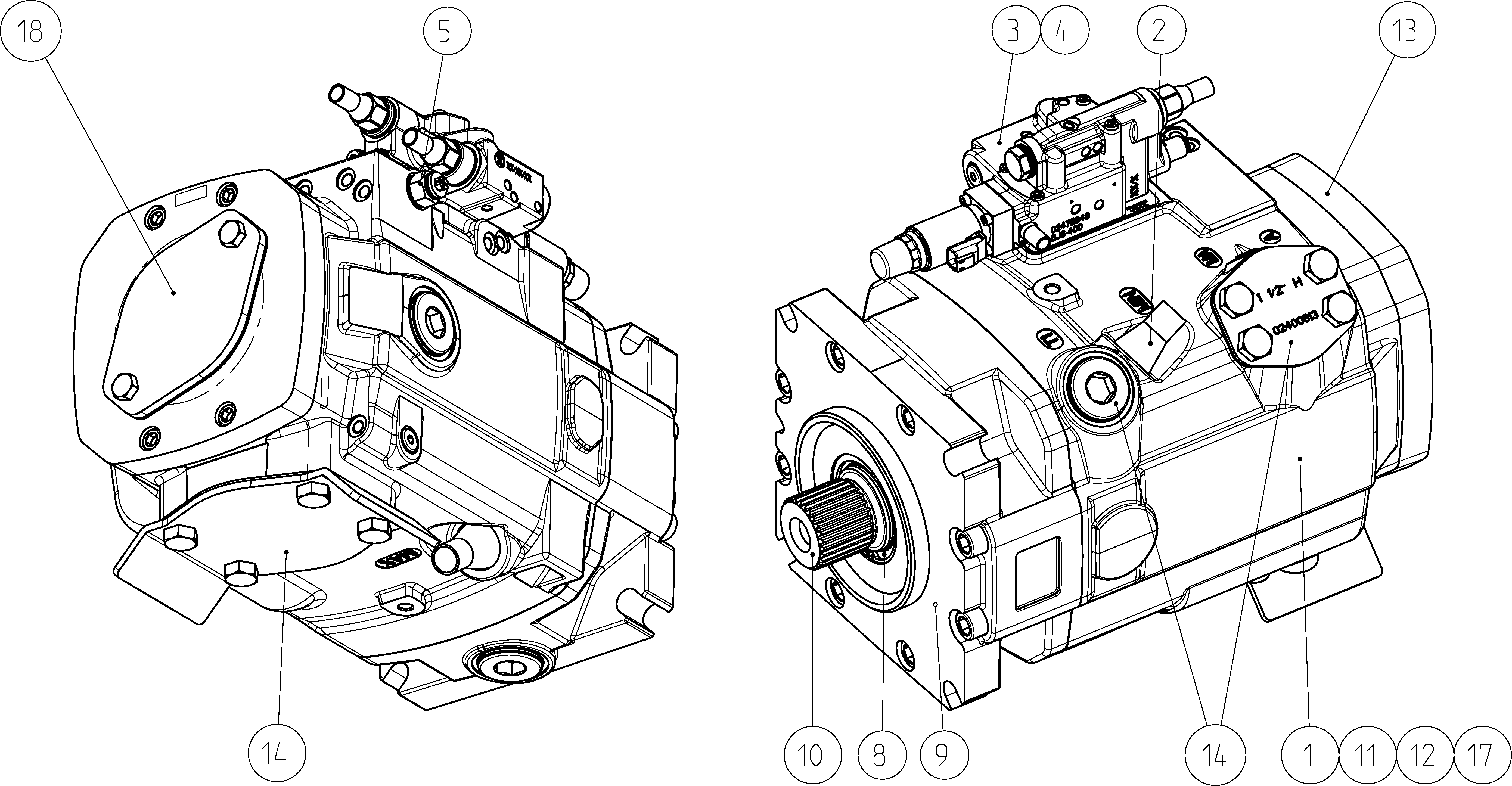 LA11VLO280LRDRE2CP0/40MRVE4A41SB3S40-S — Rysunek