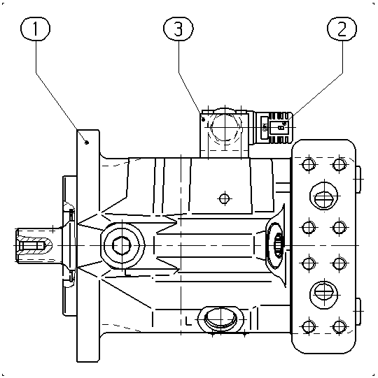A A10V M 85 EZ1 /52W2-VWC60N007 — Rysunek