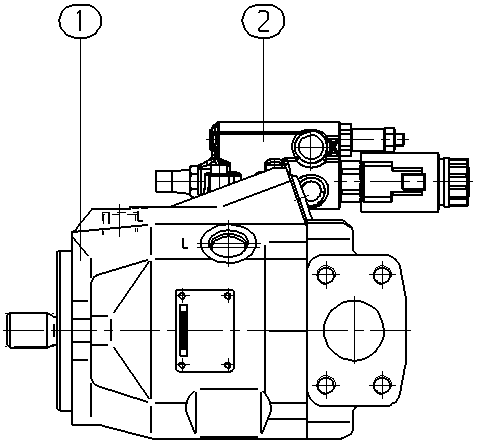 A A10V O 45ED 74/52R-VUC12N00P -S1388 — Rysunek