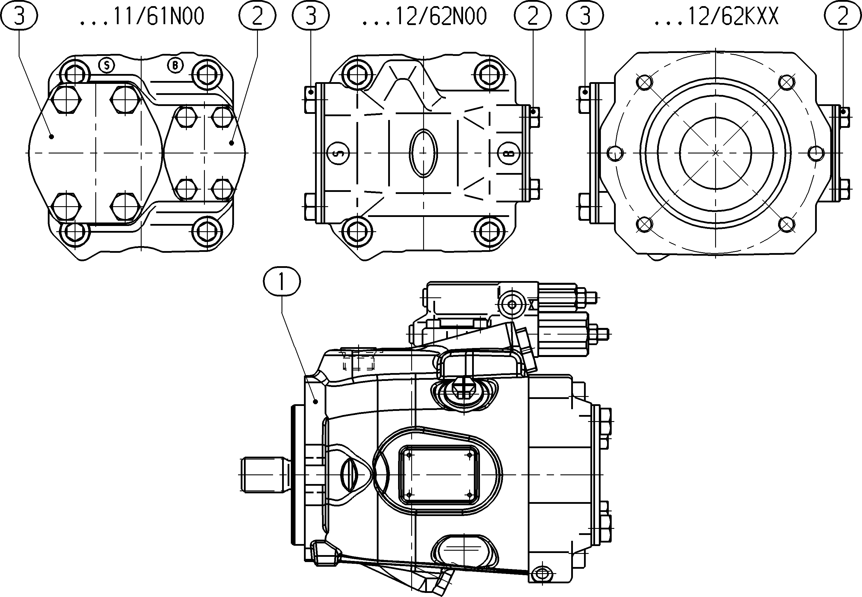 AL A10V O 45ED 71/52L-VSC11N00P -S4135 — Rysunek