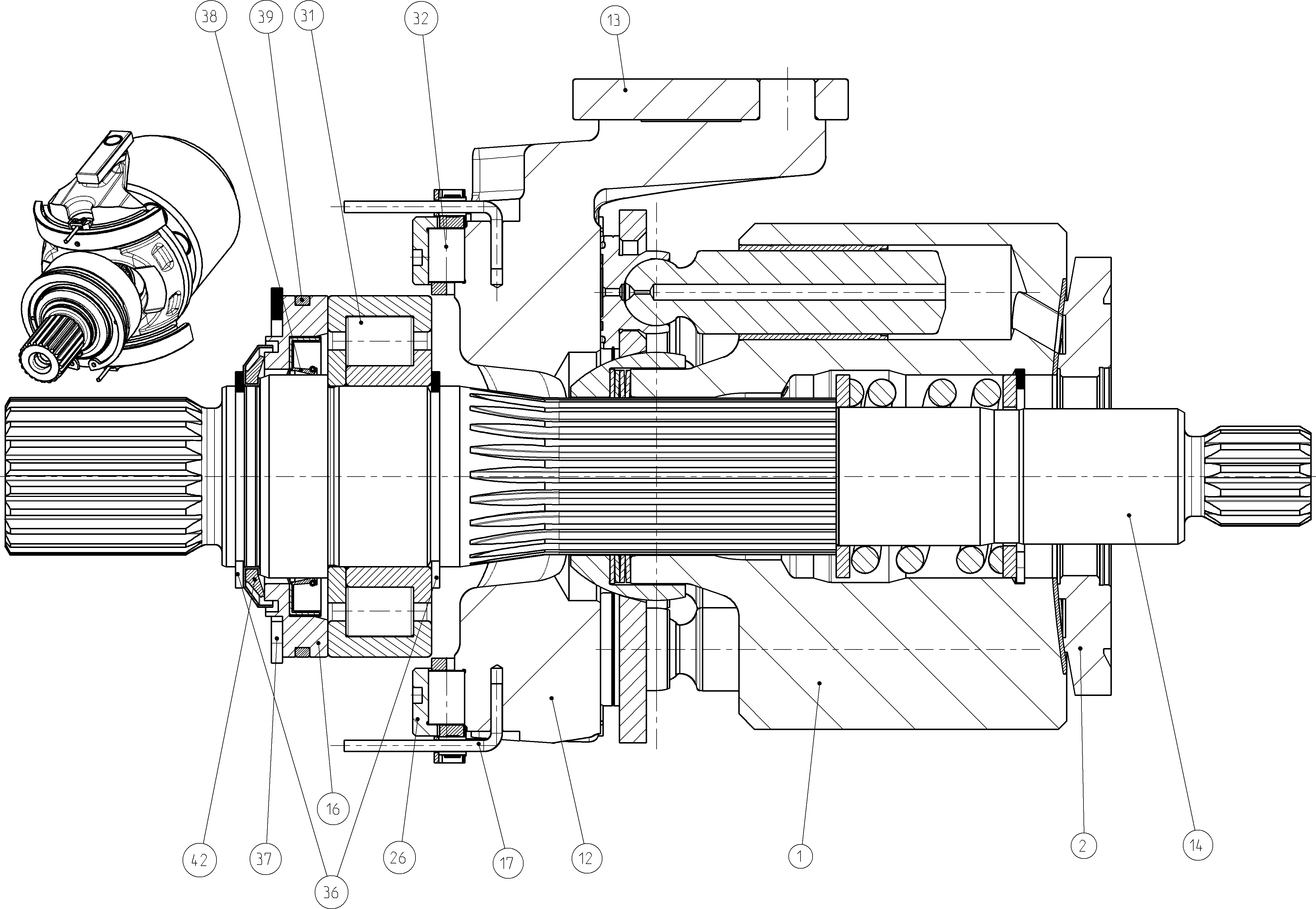 MECHANIZM NAPĘDOWY — Rysunek