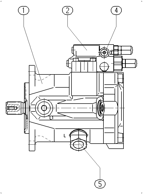 A A10V O 45 DFR1/52W-PSC11N00 -S1157 — Rysunek