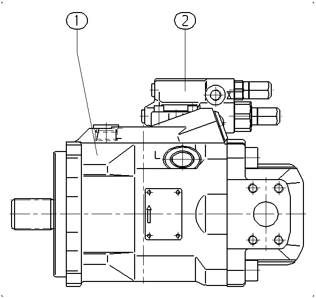 AA10VO60DFR1/52L-PSD62N00-SO736 — Rysunek