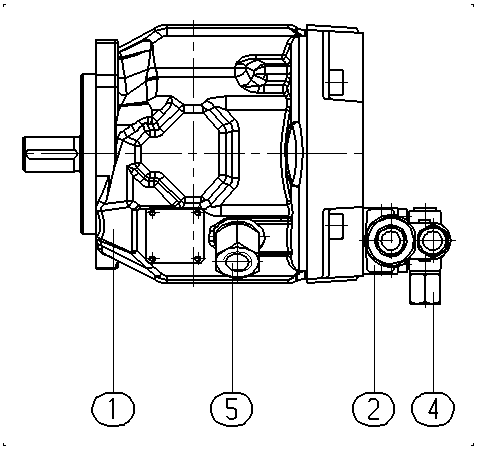 AH A10V O 45 DRG/31R-PSC11N00 — Rysunek
