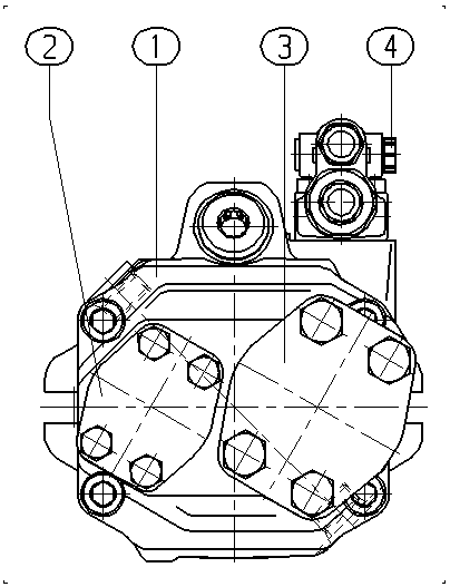 AL A10V O 45 DFR1/52L-VSC11N00 -S2054 — Rysunek