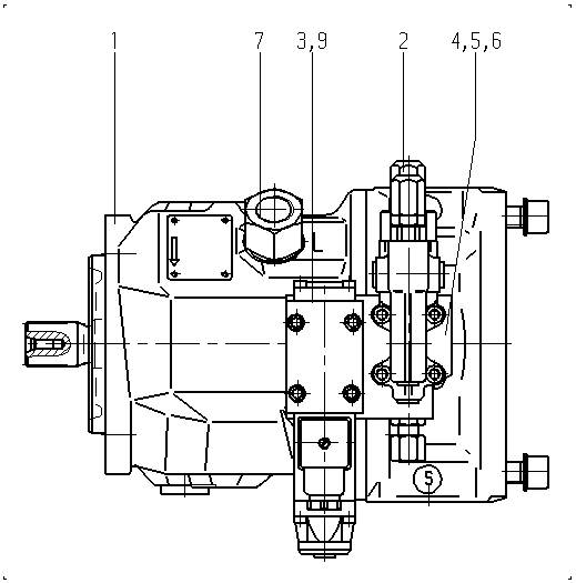A A10V O 45 DR /31R-PSC12K68 -SO108 — Rysunek