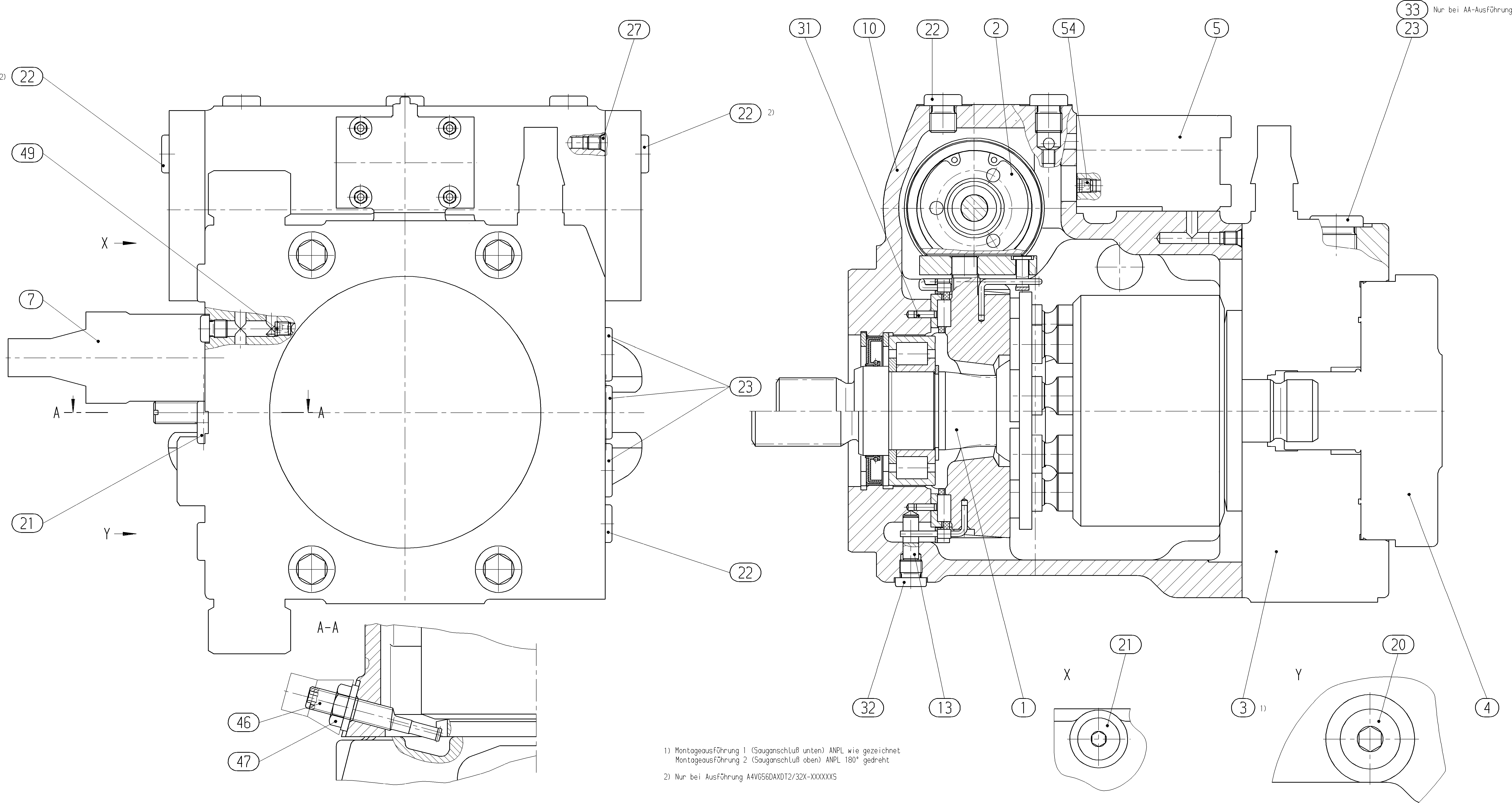A4VG56DA1D2/32R-NZC02F015S-S — Rysunek